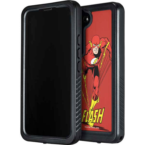 DC Comics The Flash Classic Action Pose Art Galaxy S24 Plus Waterproof Case